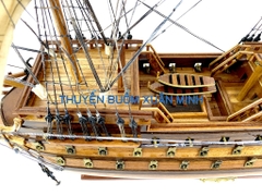Mô Hình Thuyền Chiến Hạm Hoàng Gia Royal Louis (Tàu Cổ Chiến Hạm Pháp) | Hàng Xuất Khẩu - Gỗ Căm Xe | Thân 80cm