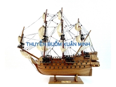 Mô Hình Thuyền Chiến Hạm Hoàng Gia San Felipe (Tàu Cổ Chiến Hạm Tây Ban Nha) | Hàng Xuất Khẩu - Gỗ Căm Xe | Thân 43cm