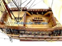 Mô Hình Thuyền Chiến Hạm Hoàng Gia Soleil Royal (Tàu Cổ Chiến Hạm Pháp) | Hàng Xuất Khẩu - Gỗ Căm Xe | Thân 80cm