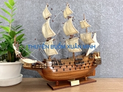 Mô Hình Thuyền Chiến Hạm Hoàng Gia Sovereign Of The Seas (Tàu Cổ Chiến Hạm Anh Quốc) | Hàng Xuất Khẩu - Gỗ Căm Xe | Thân 46cm