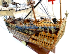Mô Hình Thuyền Chiến Hạm Hoàng Gia Sovereign Of The Seas (Tàu Cổ Chiến Hạm Anh Quốc) | Hàng Xuất Khẩu - Gỗ Căm Xe | Thân 90cm
