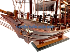 Thuyền Buồm Gỗ Mô Hình Tàu Đánh Cá Thái Lan (Loại Đẹp) | Gỗ Cẩm Lai | Thân 60cm