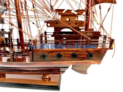 Thuyền Buồm Gỗ Mô Hình Tàu Đánh Cá Thái Lan (Loại Đẹp) | Gỗ Cẩm Lai | Thân 60cm