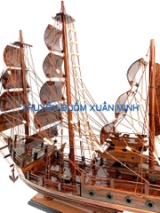 Thuyền Buồm Gỗ Mô Hình Tàu Đánh Cá Thái Lan (Loại Đẹp) | Gỗ Cẩm Lai | Thân 60cm