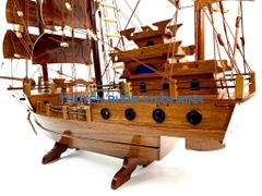 Thuyền Buồm Gỗ Mô Hình Tàu Đánh Cá Thái Lan (Loại Đẹp) | Gỗ Giáng Hương | Thân 60cm