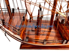 Thuyền Buồm Gỗ Mô Hình Tàu Đánh Cá Thái Lan (Loại Tiêu Chuẩn) | Gỗ Tràm | Thân 60cm