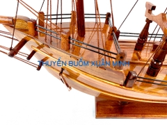 Thuyền Buồm Gỗ Mô Hình Tàu Đánh Cá Thái Lan (Loại Đẹp) | Gỗ Tràm | Thân 60cm