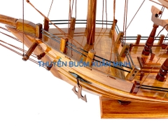 Thuyền Buồm Gỗ Mô Hình Tàu Đánh Cá Thái Lan - Loại Đẹp - Gỗ Tràm | Thân 100cm