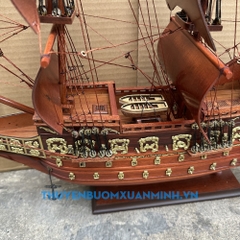 [Buồm Gỗ] Mô Hình Thuyền Chiến Hạm Hoàng Gia Sovereign Of The Seas - Thuyền chiến cổ nước Anh - chuẩn Xuất Khẩu - Gỗ Căm Xe - Dài 48cm