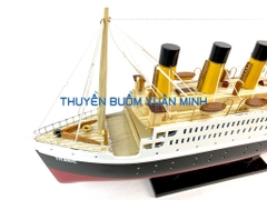 Mô Hình Tàu Thuỷ RMS Titanic - Tàu Titanic mô hình - Gỗ Tự Nhiên - Chiều dài 40cm