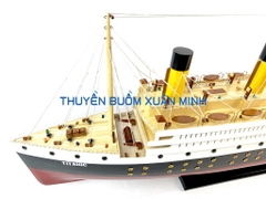 Mô Hình Tàu Thuỷ RMS Titanic - Trưng Bày Sang Trọng | Gỗ Tự Nhiên | Thân 100cm (Đèn LED Màu)