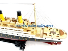 Mô Hình Tàu Thuỷ RMS Titanic - Trưng Bày Sang Trọng | Gỗ Tự Nhiên | Thân 100cm (Đèn LED Màu)