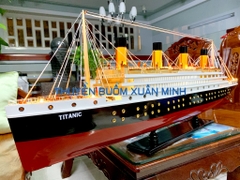 Mô Hình Tàu Thuỷ RMS Titanic - Trưng Bày Sang Trọng | Gỗ Tự Nhiên | Thân 100cm (Đèn LED Màu)