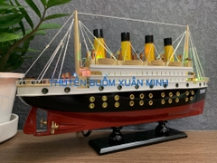 Mô Hình Tàu Thuỷ RMS Titanic - Tàu Titanic mô hình Gỗ Tự Nhiên | Dài 40cm (Đèn LED Màu)