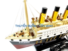 Mô Hình Tàu Thuỷ RMS Titanic - Tàu Titanic mô hình Gỗ Tự Nhiên | Dài 40cm (Đèn LED Màu)