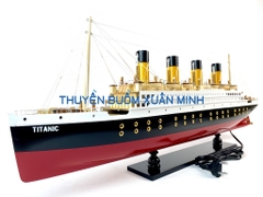 Mô Hình Tàu Thuỷ RMS Titanic - Trưng Bày Sang Trọng | Gỗ Tự Nhiên | Thân 80cm (Đèn LED Màu)