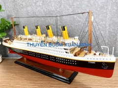 Mô Hình Tàu Thuỷ RMS Titanic - Hàng VIP Xuất Khẩu | Gỗ Căm Xe | Thân 60cm (Sơn Màu)