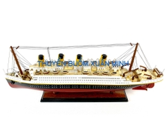 Mô Hình Tàu Thuỷ RMS Titanic - Hàng VIP Xuất Khẩu | Gỗ Căm Xe | Thân 60cm (Sơn Màu)