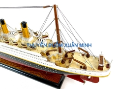 Mô Hình Tàu Thuỷ RMS Titanic - Hàng VIP Xuất Khẩu | Gỗ Căm Xe | Thân 60cm (Sơn Màu)