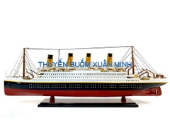 Mô Hình Tàu Thuỷ RMS Titanic - Hàng VIP Xuất Khẩu | Gỗ Căm Xe | Thân 80cm (Sơn Màu)