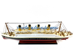 Mô Hình Tàu Thuỷ RMS Titanic - Hàng VIP Xuất Khẩu | Gỗ Căm Xe | Thân 80cm (Sơn Màu)