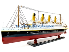 Mô Hình Tàu Thuỷ RMS Titanic - Hàng VIP Xuất Khẩu | Gỗ Căm Xe | Thân 80cm (Sơn Màu)