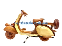 Mô Hình Xe VESPA Cổ Loại Đẹp - Gỗ Căm Xe