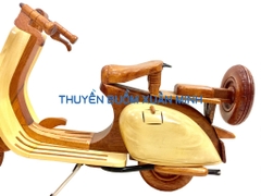 Mô Hình Xe VESPA Cổ Loại Đẹp - Gỗ Căm Xe