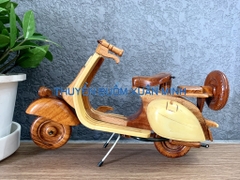 Mô Hình Xe VESPA Cổ Loại Đẹp - Gỗ Căm Xe