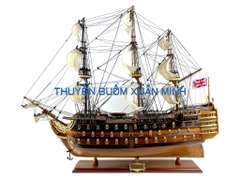 Mô Hình Thuyền Chiến Hạm Hoàng Gia HMS Victory (Tàu Cổ Chiến Hạm Anh Quốc) | Hàng Xuất Khẩu - Gỗ Căm Xe | Thân 80cm