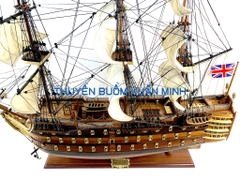 Mô Hình Thuyền Chiến Hạm Hoàng Gia HMS Victory (Tàu Cổ Chiến Hạm Anh Quốc) | Hàng Xuất Khẩu - Gỗ Căm Xe | Thân 80cm