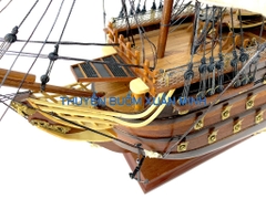 Mô Hình Thuyền Chiến Hạm Hoàng Gia HMS Victory (Tàu Cổ Chiến Hạm Anh Quốc) | Hàng Xuất Khẩu - Gỗ Căm Xe | Thân 80cm