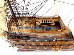 Mô Hình Thuyền Chiến Hạm Hoàng Gia HMS Victory (Tàu Cổ Chiến Hạm Anh Quốc) | Hàng Xuất Khẩu - Gỗ Căm Xe | Thân 80cm
