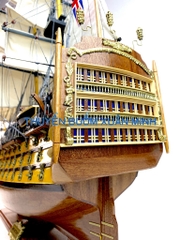 Mô Hình Thuyền Chiến Hạm Hoàng Gia HMS Victory (Tàu Cổ Chiến Hạm Anh Quốc) | Hàng Xuất Khẩu - Gỗ Căm Xe | Thân 80cm