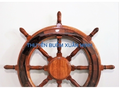 Vô Lăng Tàu Gỗ (Bánh Lái Tàu) Trang Trí | Gỗ Cẩm Lai | Đường Kính 40cm