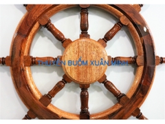 Vô Lăng Tàu Gỗ (Bánh Lái Tàu) Trang Trí | Gỗ Cẩm Lai | Đường Kính 60cm
