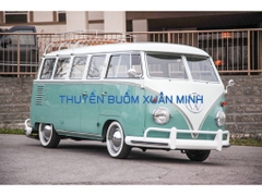 Mô Hình Xe Ô Tô Buýt VOLKSWAGEN 1966 Trang Trí | Gỗ Căm Xe