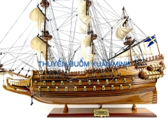 Mô Hình Thuyền Chiến Hạm Hoàng Gia HMS Wasa (Tàu Cổ Chiến Hạm Thuỵ Điển) | Hàng Xuất Khẩu - Gỗ Căm Xe | Thân 90cm