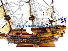 Mô Hình Thuyền Chiến Hạm Hoàng Gia HMS Wasa (Tàu Cổ Chiến Hạm Thuỵ Điển) | Hàng Xuất Khẩu - Gỗ Căm Xe | Thân 90cm