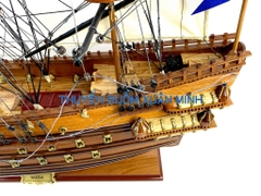 Mô Hình Thuyền Chiến Hạm Hoàng Gia HMS Wasa (Tàu Cổ Chiến Hạm Thuỵ Điển) | Hàng Xuất Khẩu - Gỗ Căm Xe | Thân 90cm