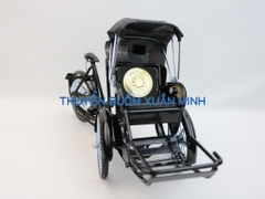 Mô Hình Xe Xích Lô Sắt Trang Trí | Size Lớn 28cm (Sơn Đen)
