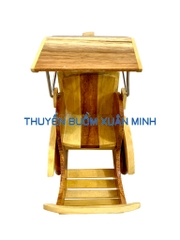 Mô Hình Xe Xích Lô Trang Trí | Size Lớn 28cm (Gỗ Tự Nhiên)
