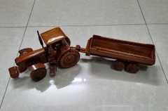 Mô Hình Xe Máy Cày Gỗ Trang Trí - Gỗ Căm Xe - Dài 58cm