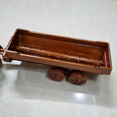 Mô Hình Xe Máy Cày Gỗ Trang Trí - Gỗ Căm Xe - Dài 58cm