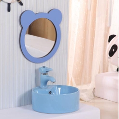 Chậu lavabo trẻ em Moonoah màu xanh dương MN- C228BL cho trường học mầm non