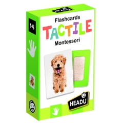 FLASHCARDS TACTILE MONTESSORI - Bộ thẻ chơi giúp phát triển trí não