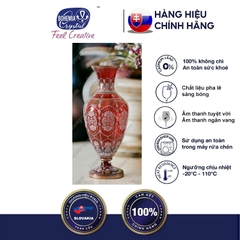 Bình hoa pha lê đỏ họa sang trọng Egermann