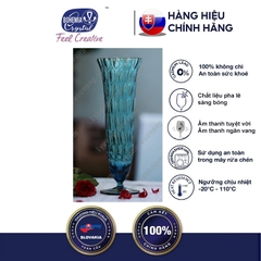 Bình hoa pha lê xanh nước biển Optika