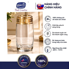 ly pha lê mạ vàng 24k chính hãng