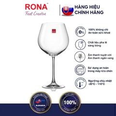 Bộ 6 ly uống rượu vang pha lê 650 ml Tiệp Khắc